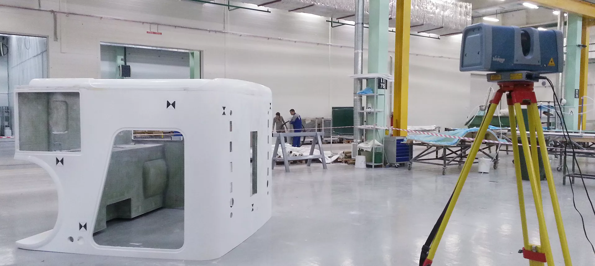 Контроль геометрии корпуса автобуса