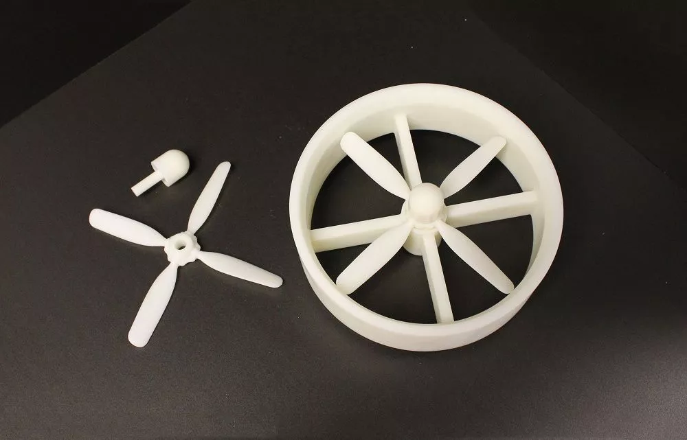 SLA-печать винта в защитном кожухе для платформы БПЛА