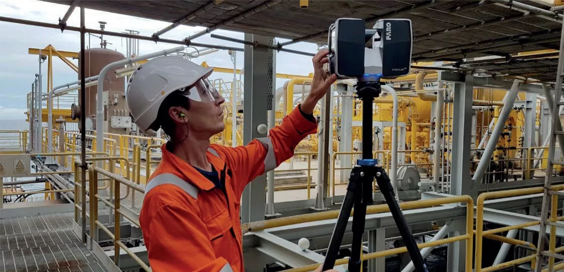 Создание точной 3D-модели нефтяной установки