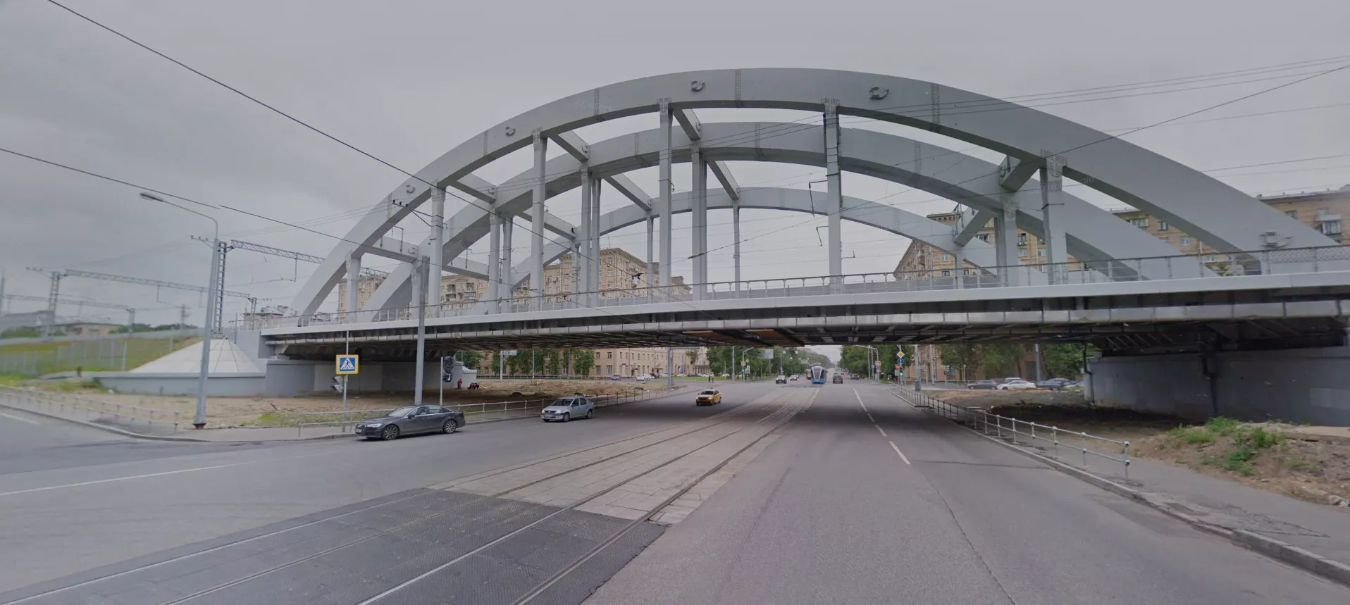 Контроль геометрии конструкции моста