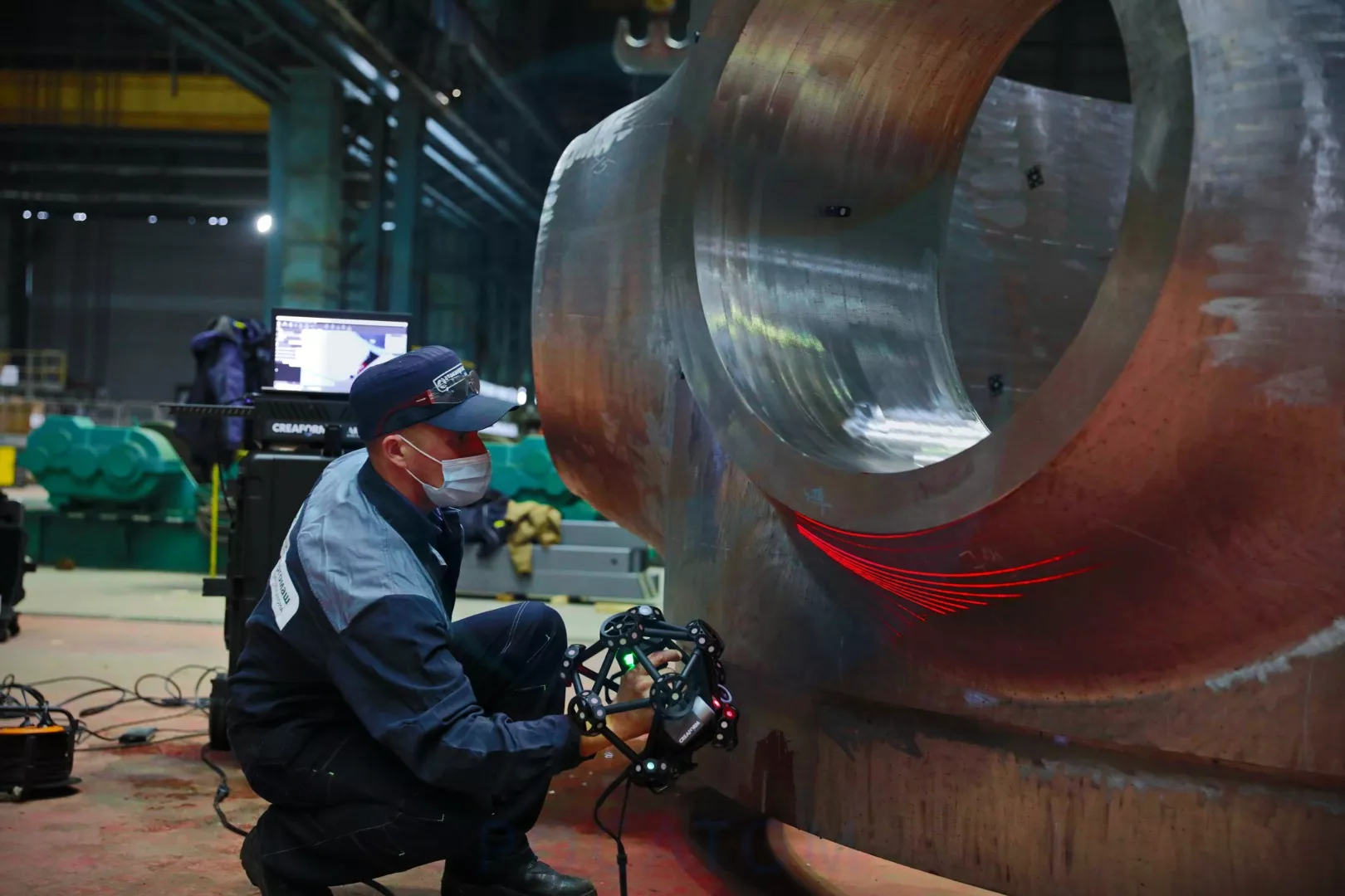 Creaform MetraSCAN 750|Elite в производстве