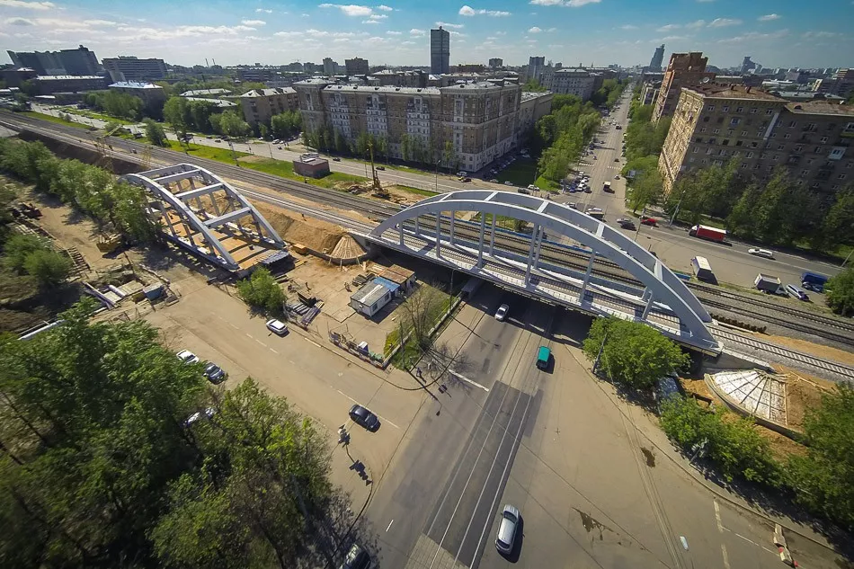 Контроль геометрии конструкции моста