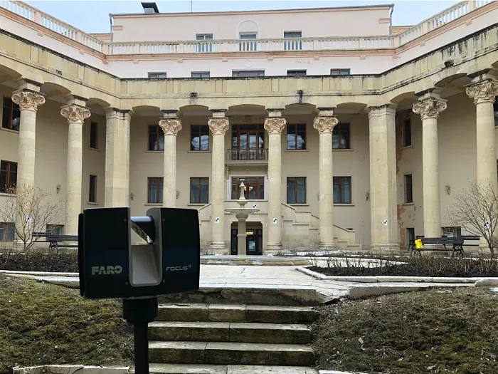 Реставрация фасада здания санатория