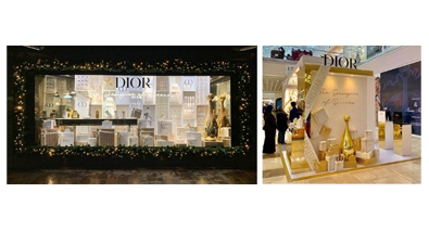 Оформление витрин бутиков Dior