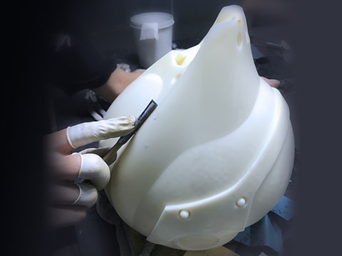 3D-печать прототипа горнолыжного шлема