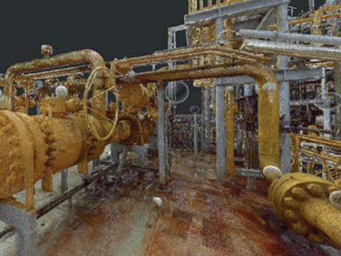 Создание точной 3D-модели нефтяной установки