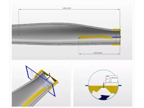 Лазерное 3D‑сканирование в контроле качества лопастей ветроустановок