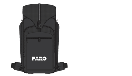 Рюкзак для 3D‑сканера FARO Focus, ноутбука и аксессуаров 