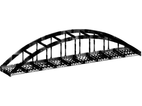 Контроль геометрии конструкции моста