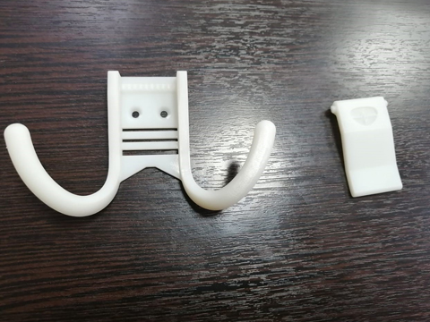 3D-печать опытного образца крючка из фотополимера