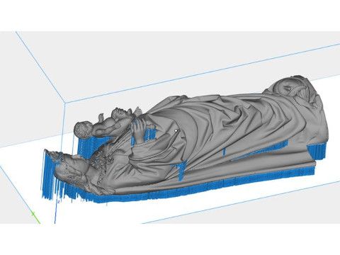 3D‑сканирование для создания копии скульптуры Мадонны с младенцем